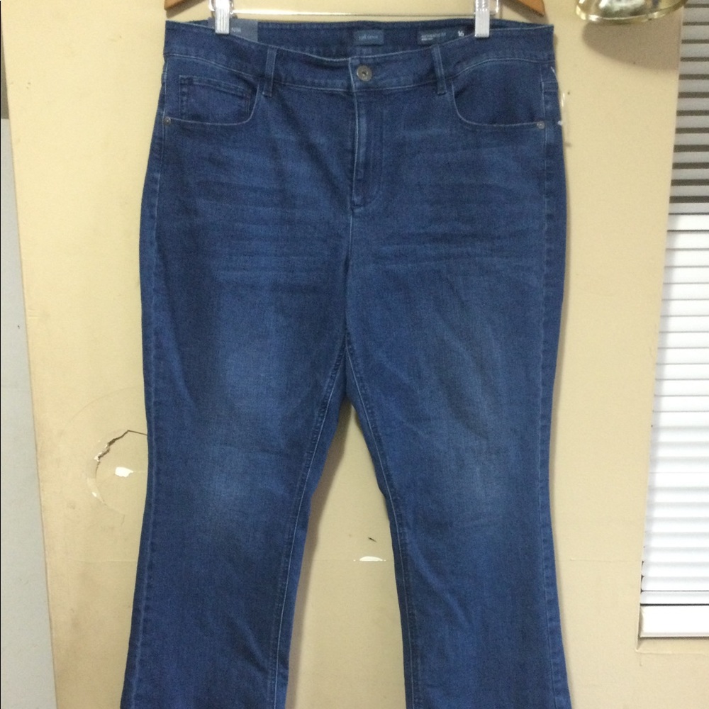 J. Jill Denim Boot Cut Leg Sz 16 Elastane Jeans Pants
